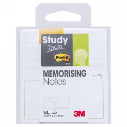 3M Notes 69x74.5mm Study Tools Memorising Notes (Each)