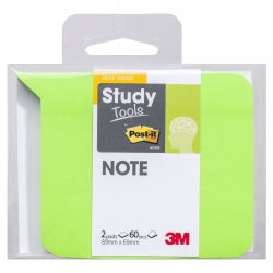 3M Notes 89x69mm Study Tools Note Green (Each)