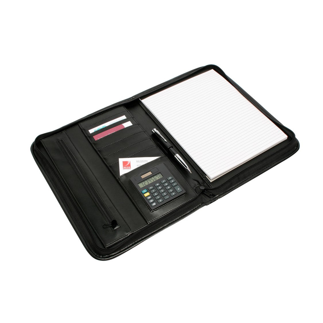 Rexel Compendium Pad Holder Black With Zip (Each)