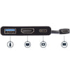 StarTech.com USB-C Multiport Adapter with HDMI - USB 3.0 Port - 60W PD - Black