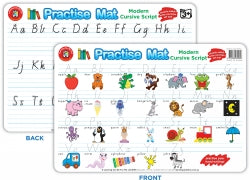 Practise Mat Learning Can Be Fun 42x28CM Modern Cursive Script (Each)