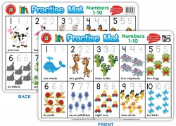 Practise Mat Learning Can Be Fun 42x28CM Numbers 1-10 (Each)