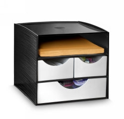 Italplast Drawer 3 Tier Module Take A Break Black/METALLIC Grey (Each)