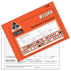 Wildon Time Record Book 173 (Each)