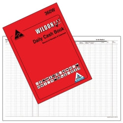 Wildon Daily Cash Book 360W (Each)