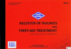 Zions Book Register Of Injuries & First Aid Treatment Rifa (Each)
