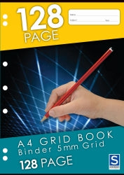 Sovereign Grid Binder Book A4 5mm Grid 128-page (Pack 10)