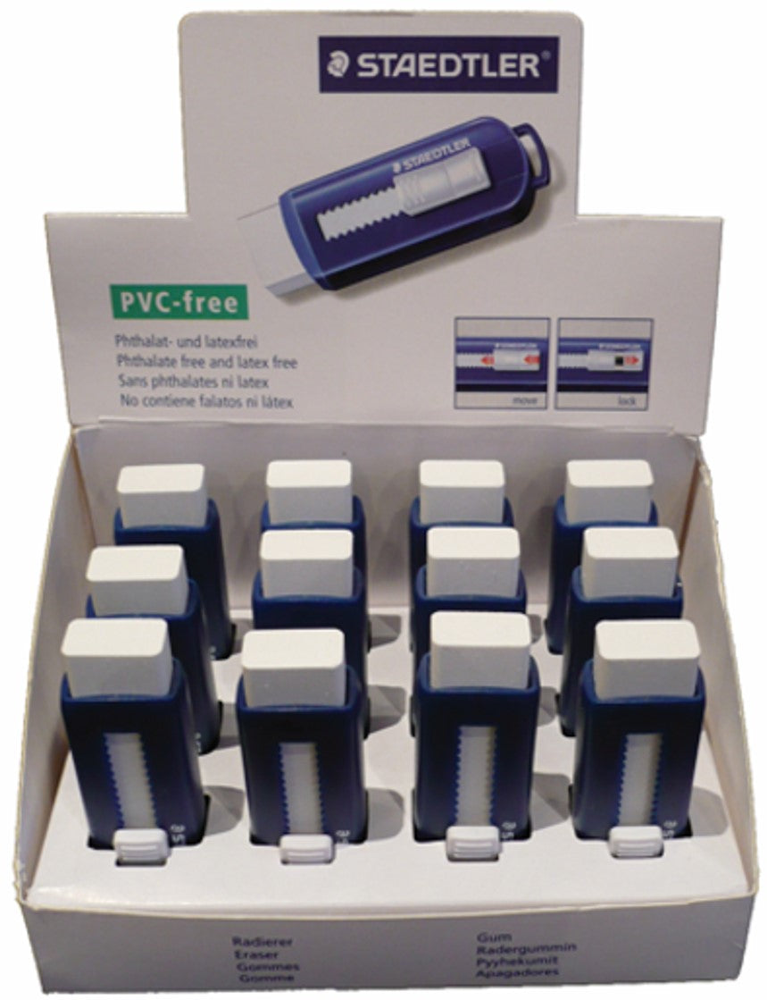Staedtler Eraser Blue Slide (12) (DISP)