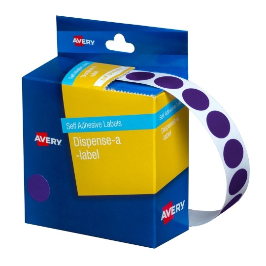 Avery Label MC14PU 14mm Purple Dot 1050 (Each)