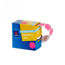 Avery Label Disp 24mm Pink Dot DMC24PK (Each)