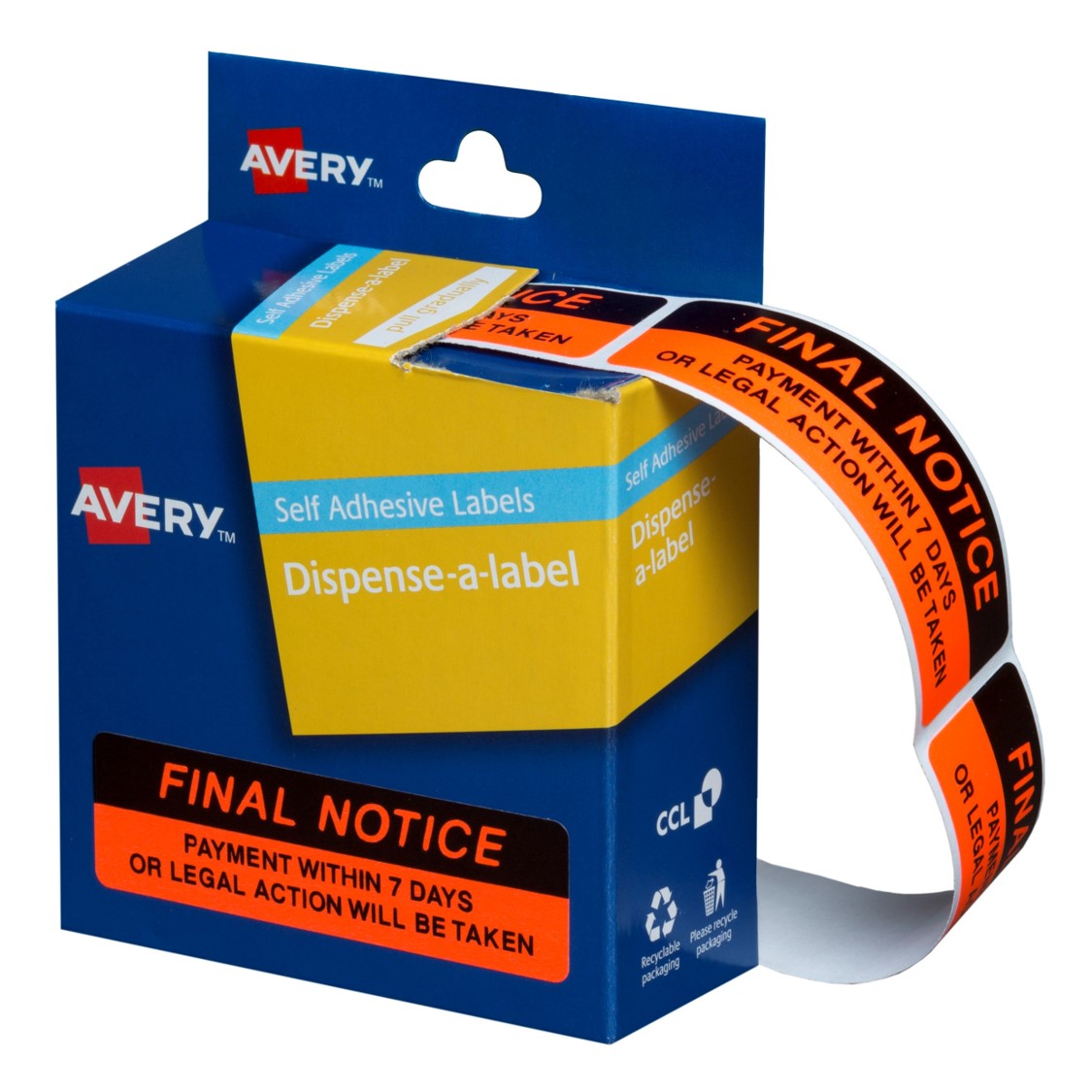 Avery Label Disp 19x64 Final Notice DMR1964R3 (Each)