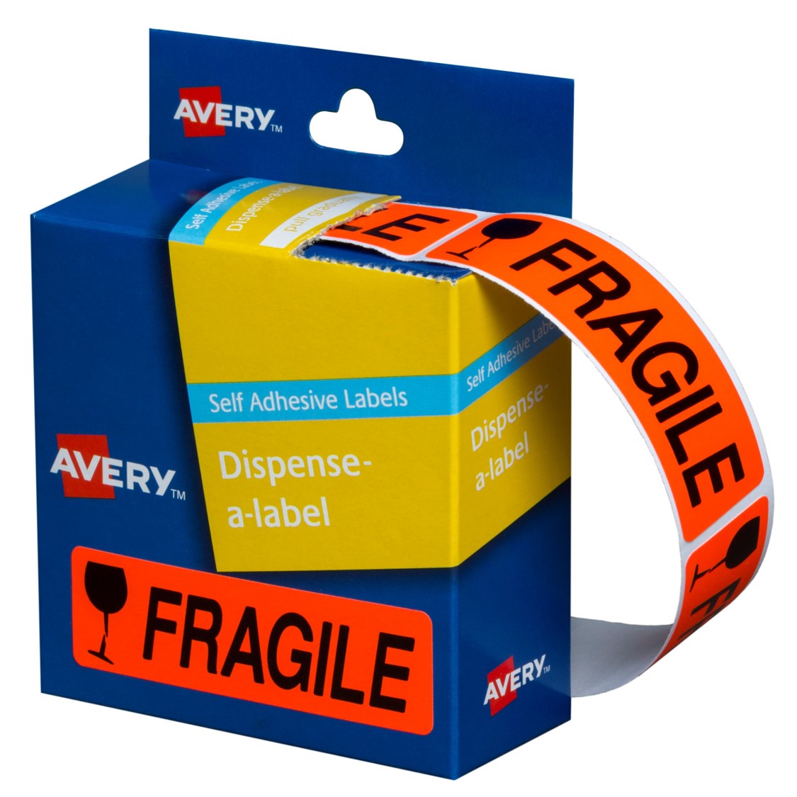 Avery Label Disp 19x64 Fragile DMR1964FR (Each)