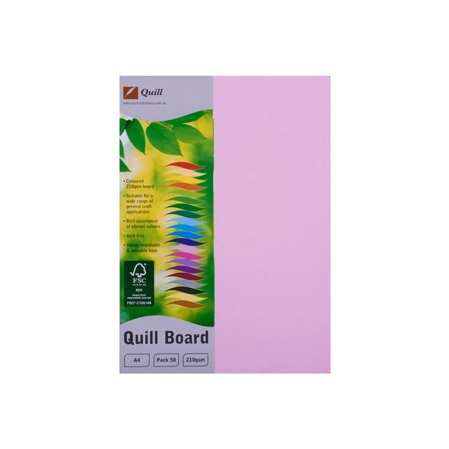 Quill Cardboard A4 210GSM Musk PK50 (Each)