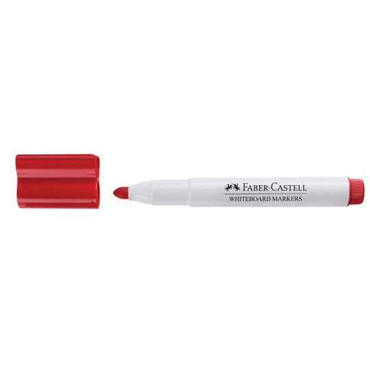 Faber-Castell Marker Whiteboard Connector Red Bx10 (Each)