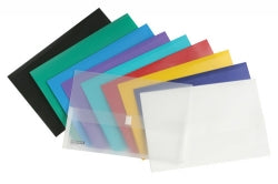 Beautone Document Wallet Foolscap W/VELCRO Black (Each)
