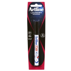 Artline Marker Laundry 750 0.7mm Bullet Nib Black PK1 (Each)