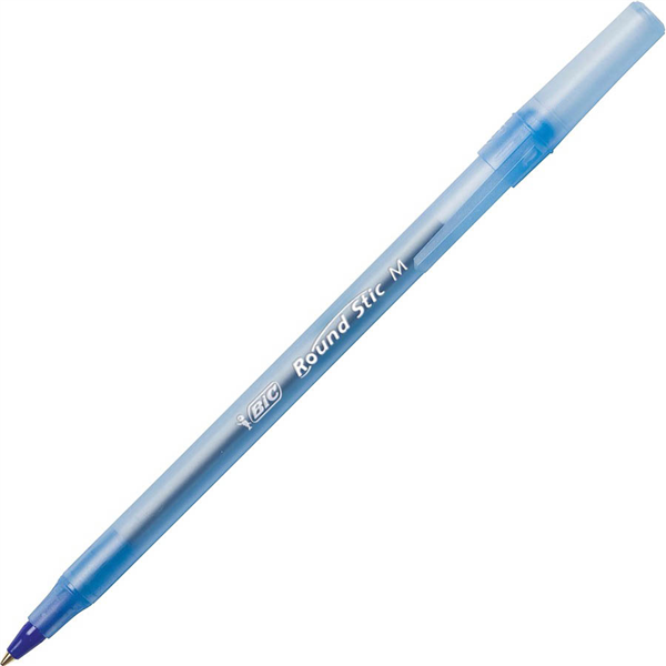 Bic Pens Round Stic Med Blue 20120 (Box 12)