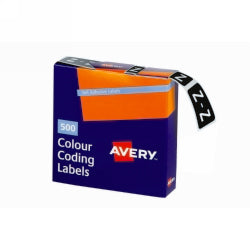 Avery Labels Colour Coding 25x38mm Z Side Tab Grey Bx500 (Each)