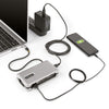 StarTech.com USB-C Multiport Adapter - HDMI/VGA - 4K 60Hz - 3-Port USB Hub - 100W Power Delivery Pass-Through - GbE - Travel Mini Docking Station w/ Charging - 1ft/30cm Wrap-Around Cable