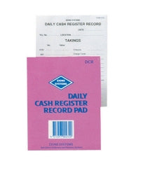 Zions Daily Cash Register Record Pad Dcr (Each)