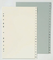 Marbig Dividers A4 PP Grey A-Z (Each)