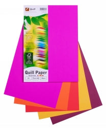 Quill Copy Paper A4 80GSM Hot Colours Assorted PK100 (Each)