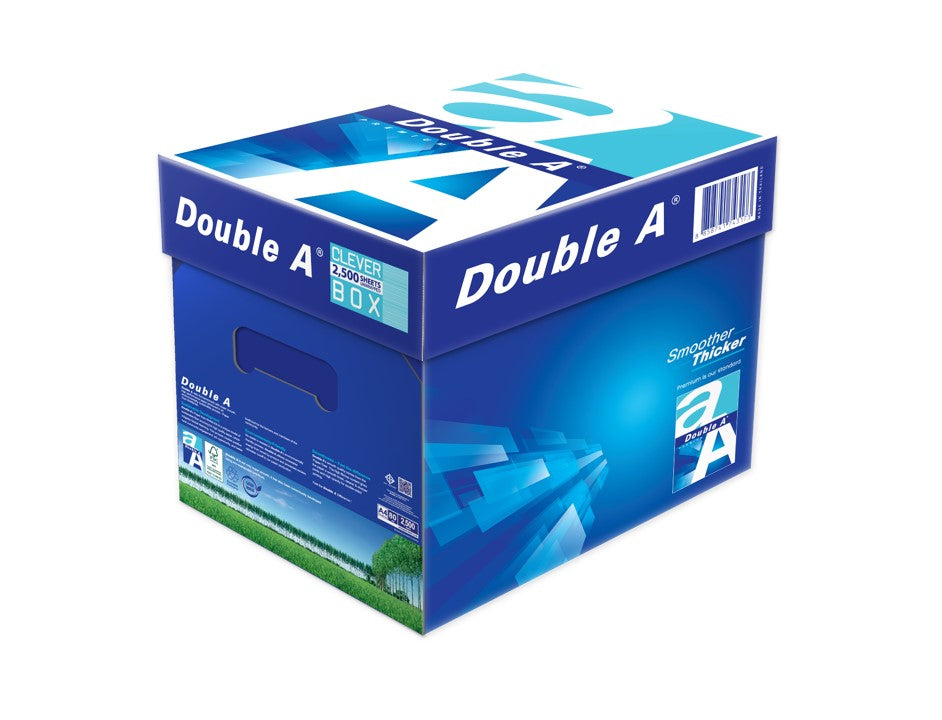 Copy Paper Double A A4 FSC 80GSM White Cleverbox 2500SHTS (Each)