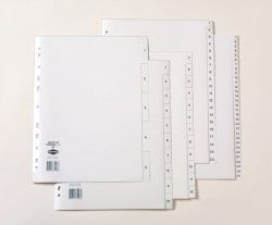 Marbig Dividers A4 PP 1-12 Tab White (Each)