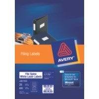 Avery Label Laser L7170 File Spine 24L 134x11mm 25'S (Each)