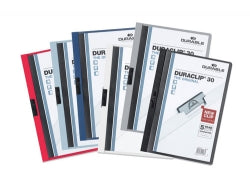 Flat File Duraclip A4 30 Sheet Cap Red (Each)