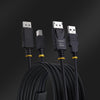 StarTech.com 6ft (1.8m) DisplayPort and USB 5Gbps KVM Cable, 4K 60Hz, Universally Compatible DP 1.2/USB 3.0 Combo Cable for KVM Switches