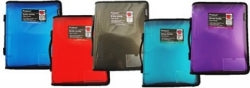 Protext Binder Buddy A4 3 Ring 25mm With ZIPPER/HANDLE Smoke (Each)