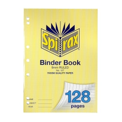 Binder Book Spirax A4 7 Hole 128-page (Pack 10)