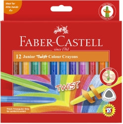 Faber-Castell Crayons Junior Twist Assorted Bx12 (Each)