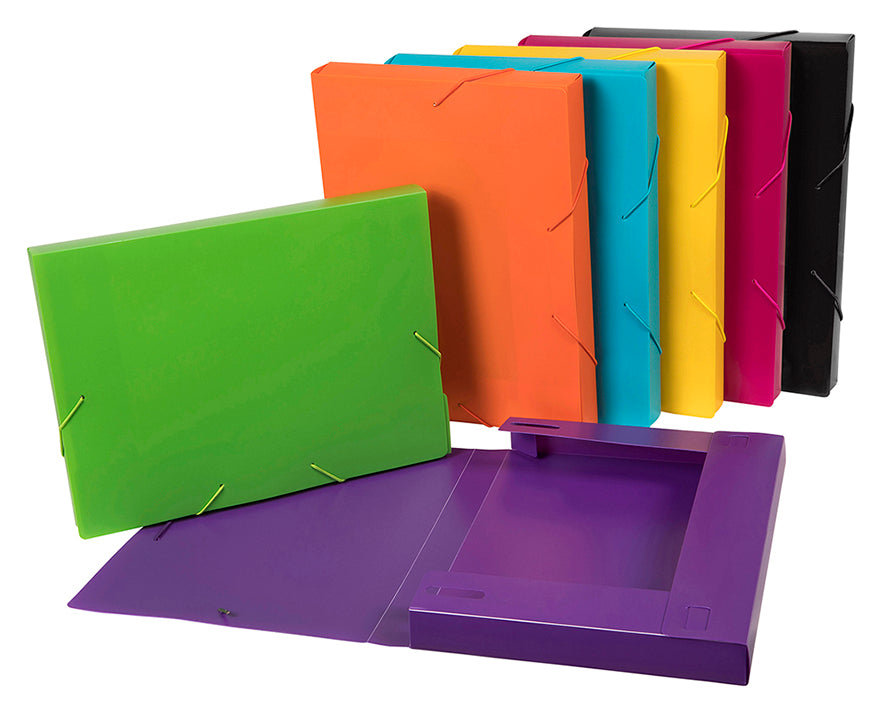 Marbig Document Box Soft Cover Assorted (Each)