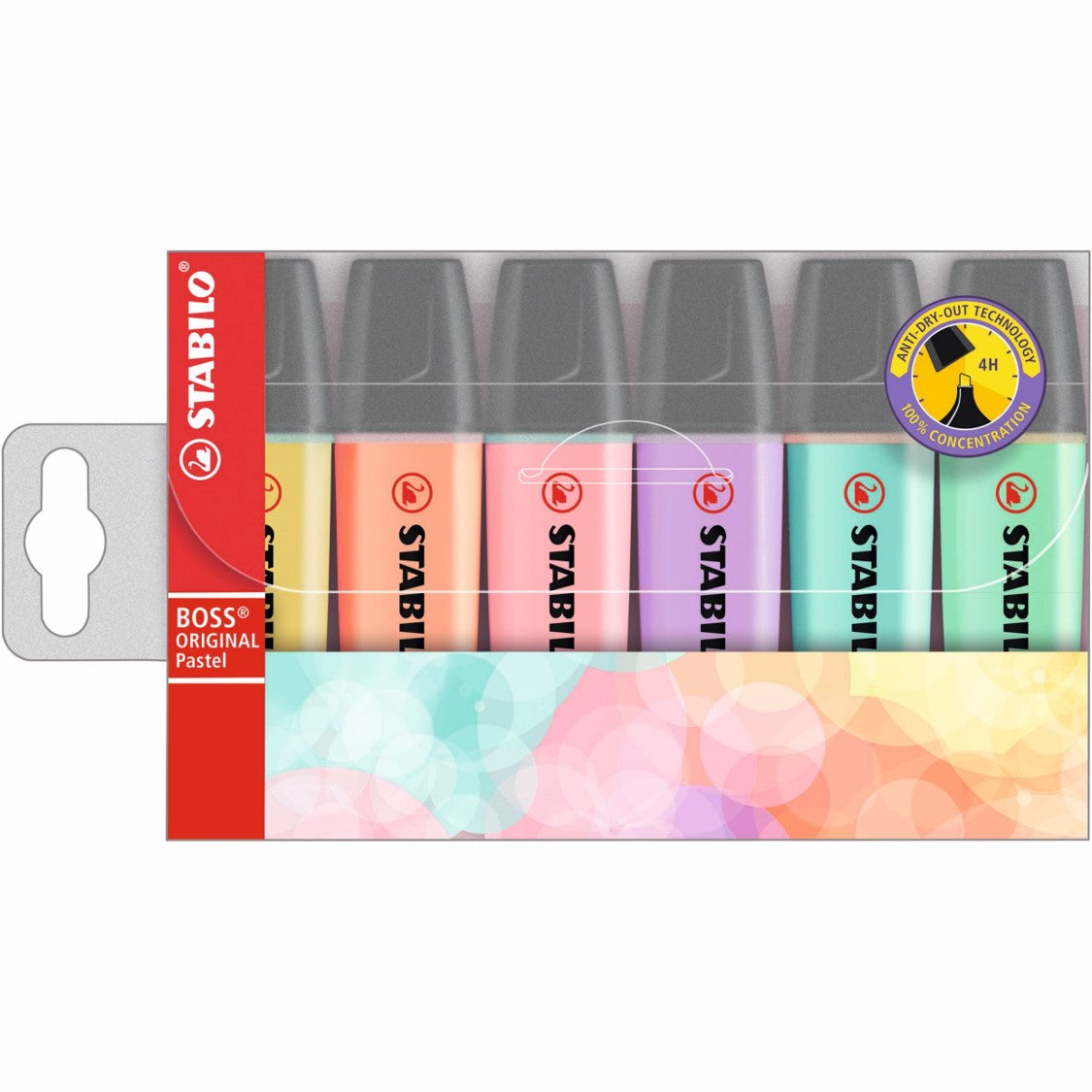 Stabilo Highlighter Boss Pastel Assorted WLT6 (Each)