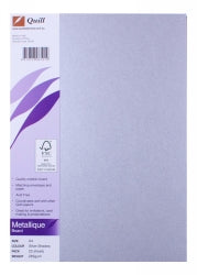 Quill Board A4 Metallique Silver Shadow 285GSM PK25