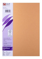 Quill Board A4 Metallique Autumn Gold 285GSM PK25