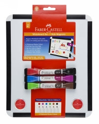 Faber-Castell Whiteboard Set 2 Sided Includes Markers With Eraser Ends (Each)