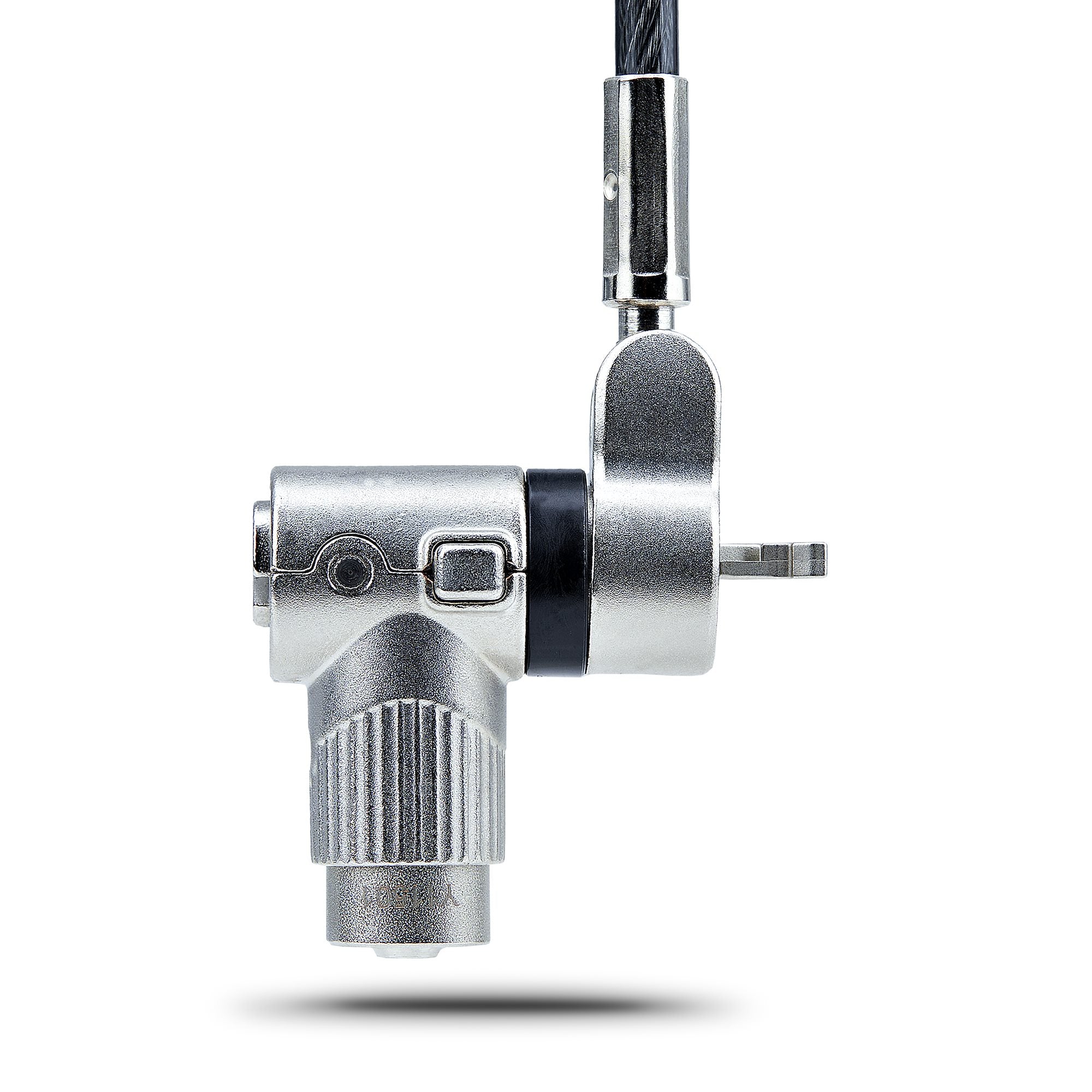 StarTech.com 3-in-1 Universal Laptop Lock 6.6ft (2m), Master Keyed Locking Cable, Computer Security, Compatible w/Noble Wedge®/Nano/K-Slot; Anti-Theft Cut-Resistant Cable