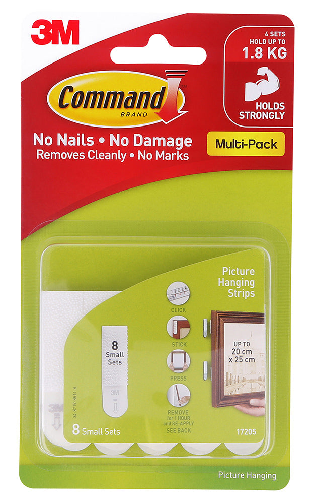 Command Picture Hanging Strip Small 17205 PK8 (Each)