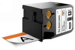 Dymo Label Tape 51x102mm Xtl Pre Size 70 Black On White Orange (Each)