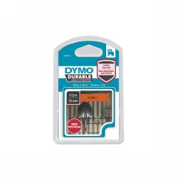 Dymo Label Tape D1 Durable 12mmx3M Black On Orange (Each)