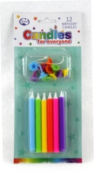 Candle Alpen Jumbo Brights W/HOLDER PK12 (Each)