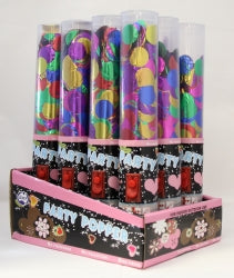 Party Poppers Alpen 25CM Press Button Foil Confetti (Each)