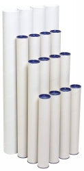 Marbig Mailing Tube 720x60mm White (Pack 4)