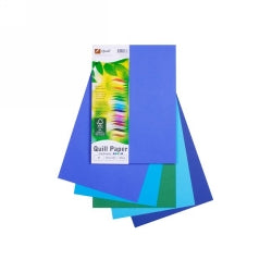 Quill Copy Paper A4 80GSM Cold Colours Assorted PK100 (Each)