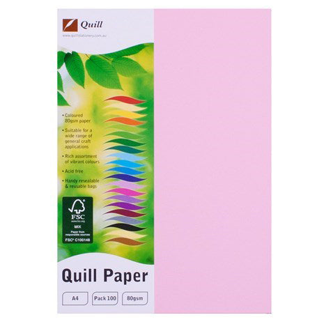Quill Copy Paper A4 80GSM Musk PK100 (Each)