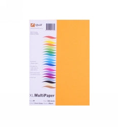 Quill Copy Paper A4 80GSM Fluoro Orange PK500 (REAM)