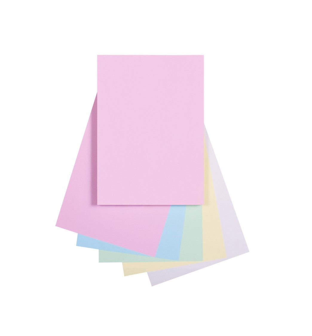 Quill Copy Paper A4 80GSM Pastel Assorted PK500 (Each)
